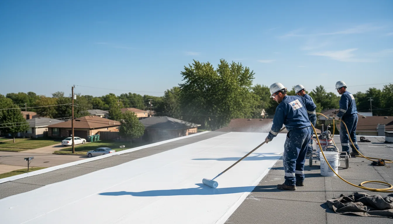 Commercial roof coating in Janesville, MN near me